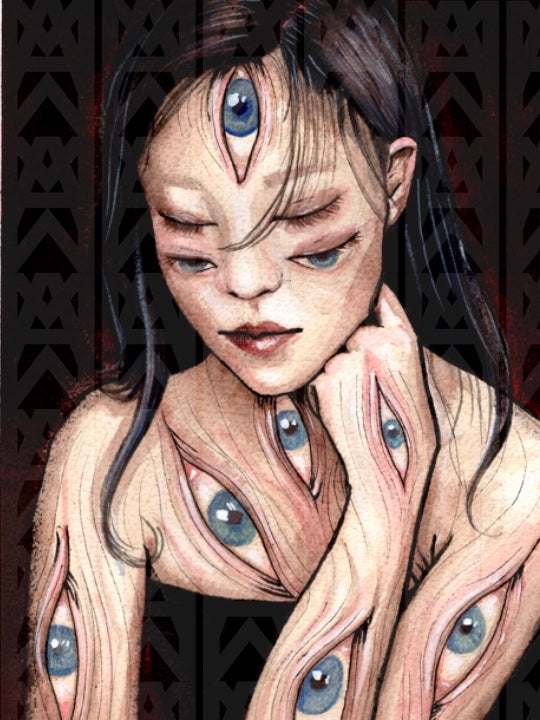 A Woman with Many Eyes (Original)