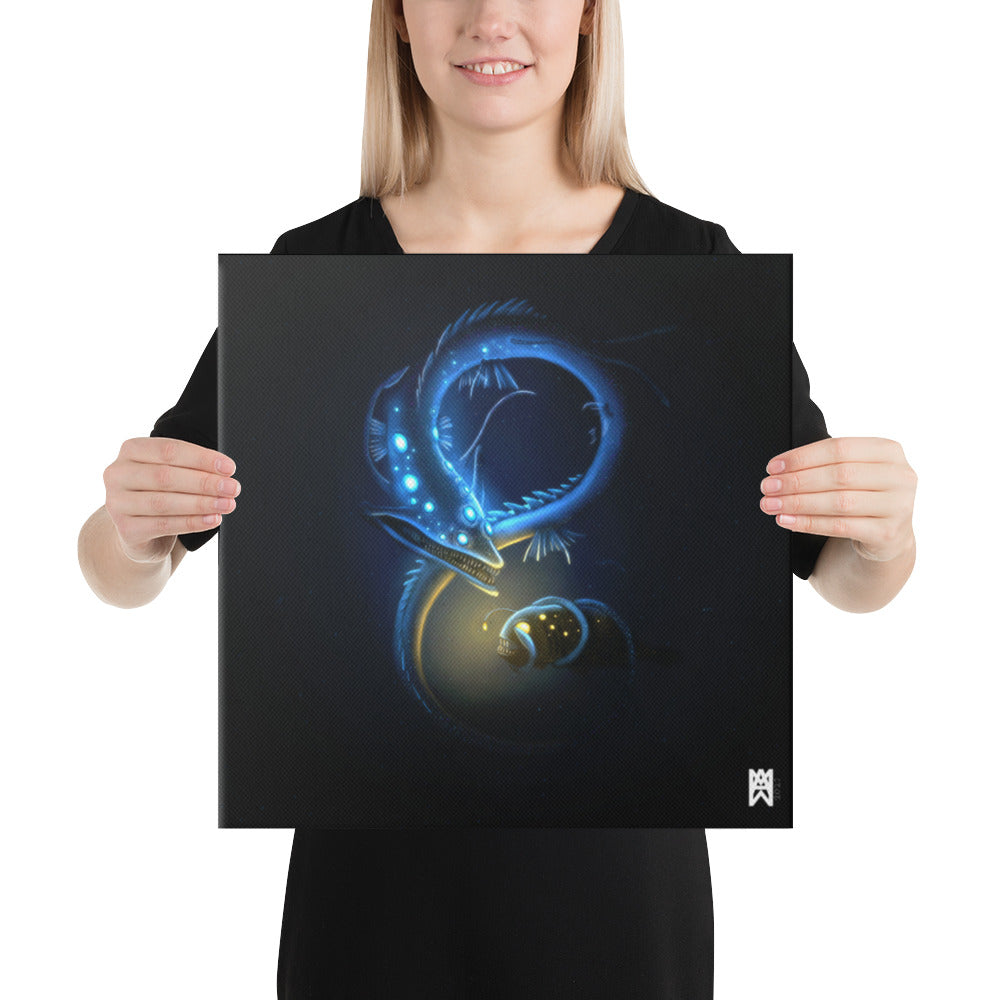 Gulper Eel and Anglerfish Canvas Print